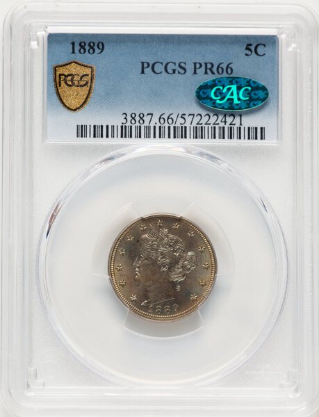 1889 5c PR66 thumbnail 6