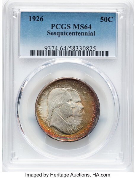 1926 50c Sesquicentennial MS thumbnail 4
