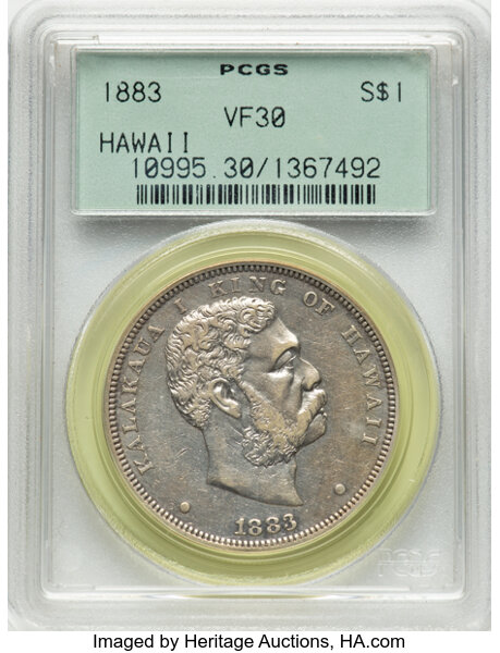 1883 $1  Hawaii MS thumbnail 2