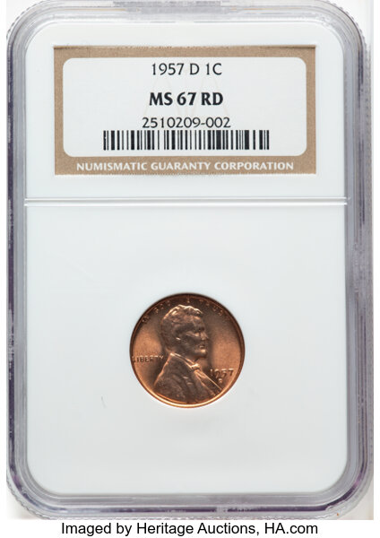 1957-D 1c MS RD thumbnail 3