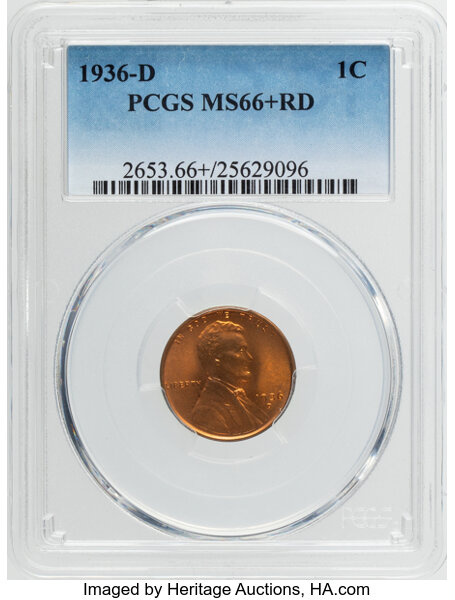 1936-D 1c MS RD MS63 RD thumbnail 16