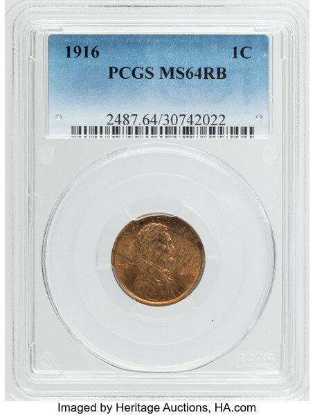 1916 1c MS RB thumbnail 3