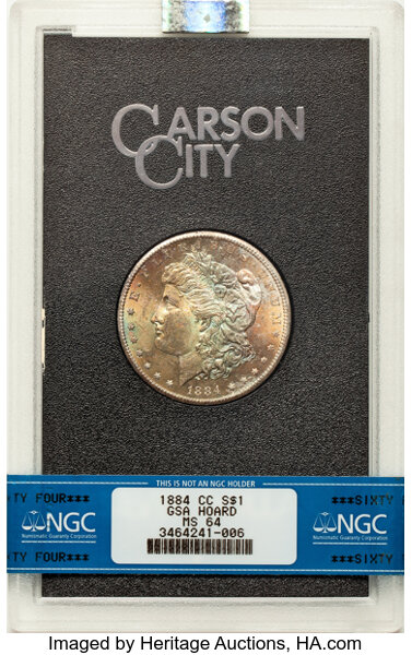 1884-CC $1  GSA Hoard, Hard package MS thumbnail 18