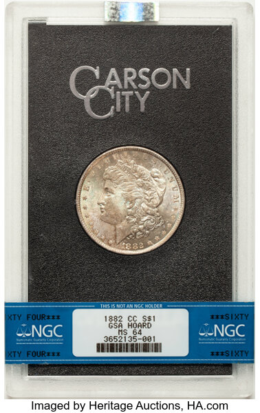 1882-CC $1  GSA Hoard, Hard Package, Top Below 8, VAM-2A2 MS thumbnail 17