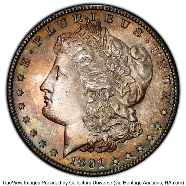 1891-S $1  GSA Hoard, Soft Package MS thumbnail 3