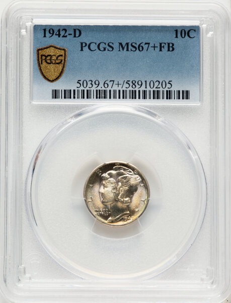 1942-D 10c MS FB MS67 FB thumbnail 8