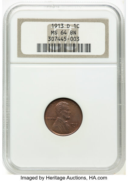 1913-D 1c MS BN thumbnail 5