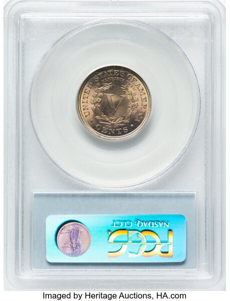 1893 5c MS64 CAC thumbnail 2