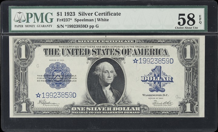 1923 $1  Star Replacement (Fr. 237*) thumbnail 11