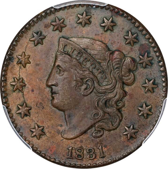 Coronet Head Cent 1c 1816-1839 MS BN [Type] MS60 BN thumbnail 19