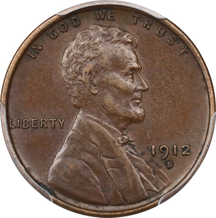 Image for 1912-S 1c MS BN AU55 BN