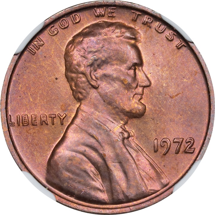 1972 1c Doubled Die Obverse MS RB thumbnail 3