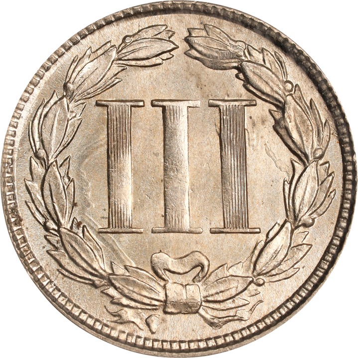 1865 3cN MS65 thumbnail 2