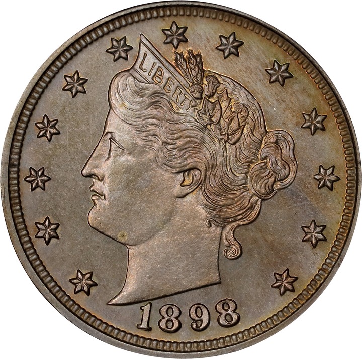 Image for 1898 5c PR66