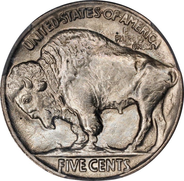 1921 5c MS64 CAC thumbnail 4