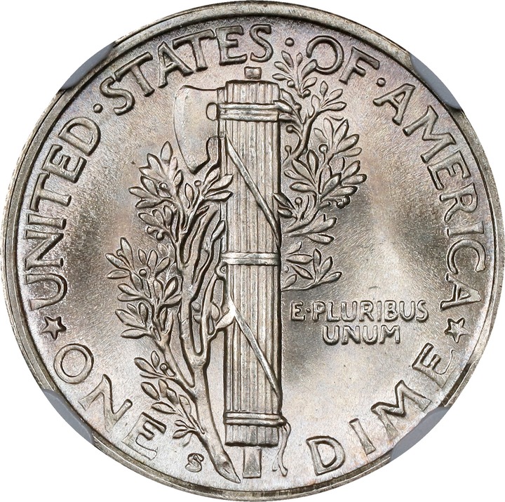 1944-S 10c MS FB MS67 FB thumbnail 8