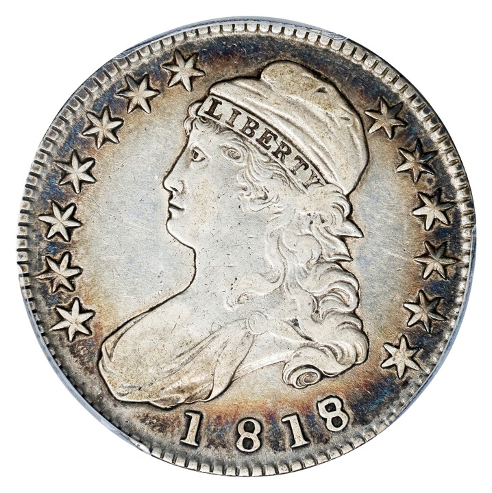1818/7 50c Small 8 AG3 CAC thumbnail 3