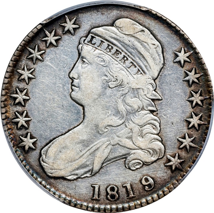 1819/8 50c Large 9, Flat Top 1s MS thumbnail 6