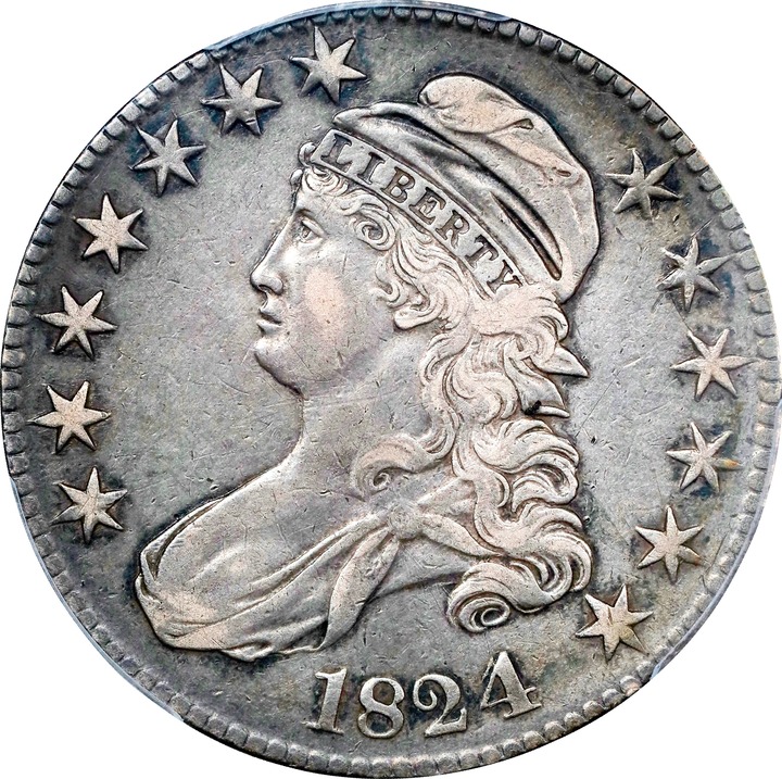 1824/4 50c Overdate G6 thumbnail 10