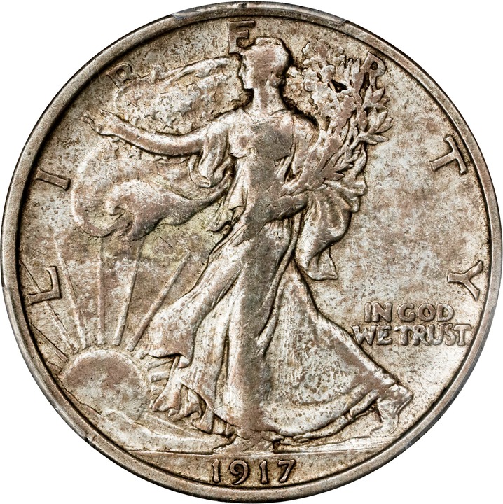 Image for 1917-D 50c Mintmark Reverse XF45