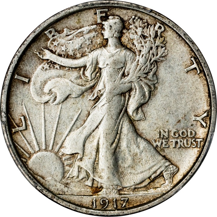 1917-S 50c Mintmark Reverse VF25 CAC thumbnail 24