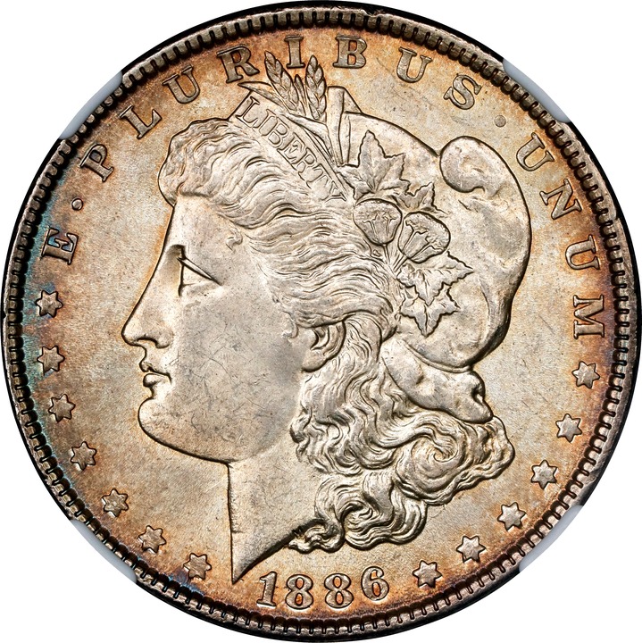 1886 $1 AG3 CAC thumbnail 23