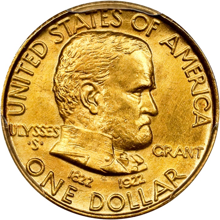 1922 G$1 Grant Memorial, without Star MS thumbnail 10