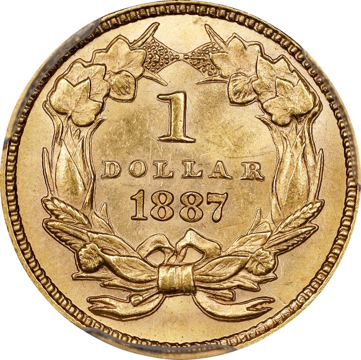 1887 G$1 VF30 thumbnail 9