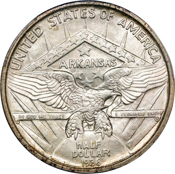 1936-S 50c Arkansas MS65 thumbnail 6