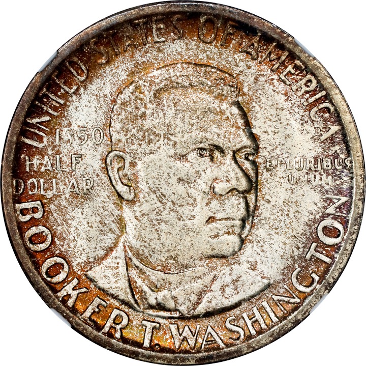 Image for 1950-S 50c Booker T. Washington MS67