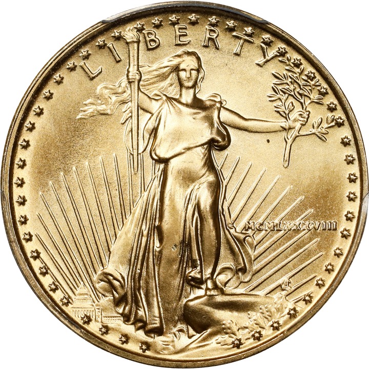 American Gold Eagle (AGE) G$10  1/4 Ounce, 1986- [Type] MS68 thumbnail 3