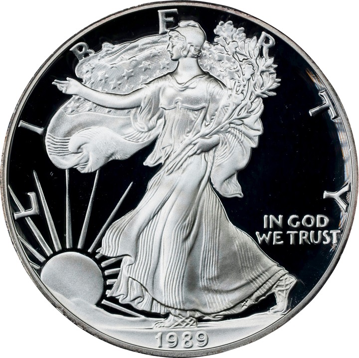 1989-S $1  Silver Eagle PR DCAM PR70 DCAM thumbnail 13