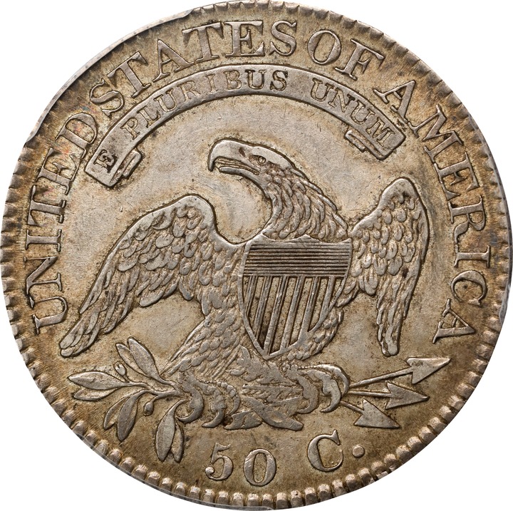 1824 50c O-115 AU53 thumbnail 2