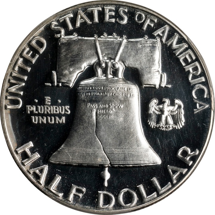 Franklin Half Dollar 50c 1950-1963 PR CAM [Type] PR63 CAM thumbnail 2