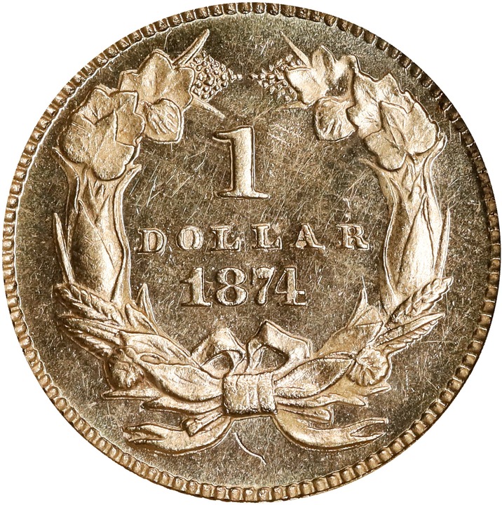 1874 G$1 MS PL thumbnail 5