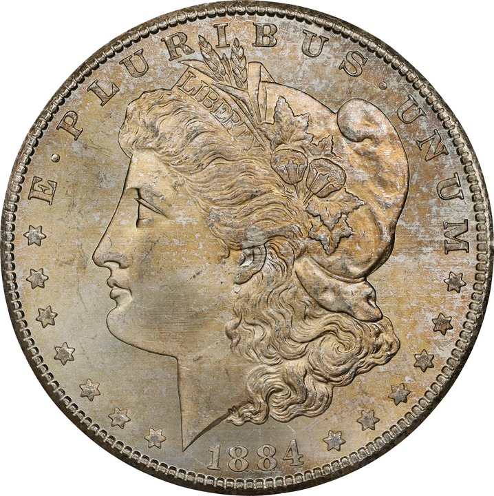 Image for 1884-CC $1  GSA Hoard, Hard package MS65