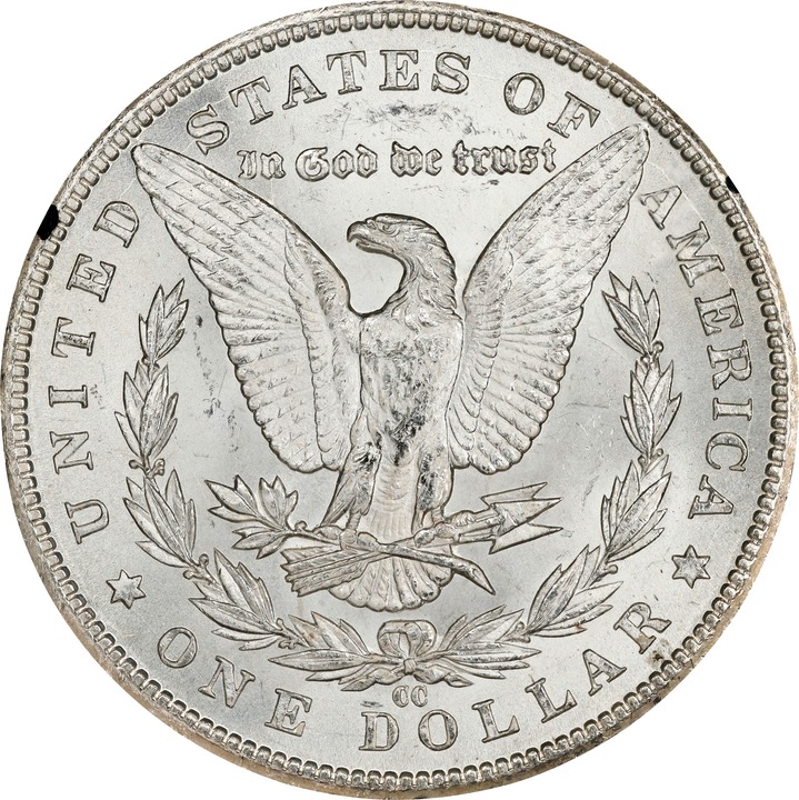 1885-CC $1  GSA Hoard, Hard package MS65 CAC thumbnail 2