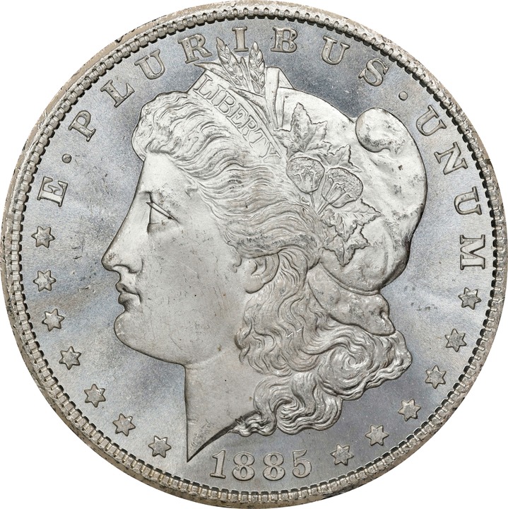 1885-CC $1  GSA Hoard, Hard package MS65 CAC thumbnail 3