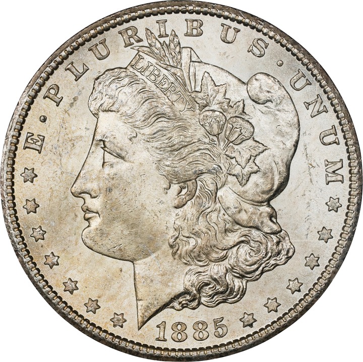 Image for 1885-CC $1  GSA Hoard, Hard package MS64 CAC