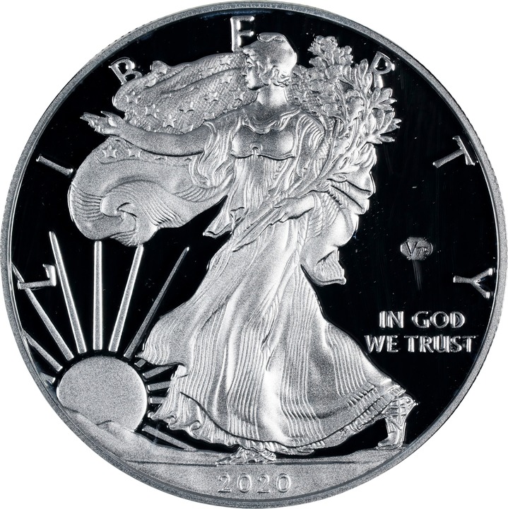 2020-W $1  Silver Eagle, v75 Privy WWII Anniversary PR DCAM PR70 DCAM thumbnail 7