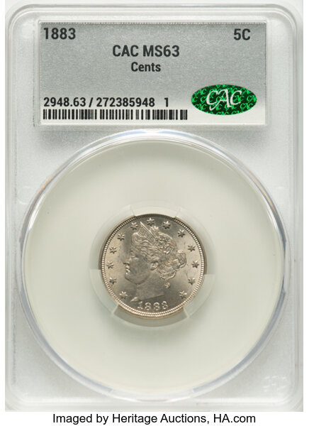 1883 5c Cents MS thumbnail 3