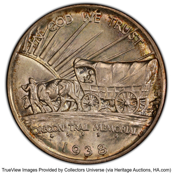 1938-D 50c Oregon Trail MS67 thumbnail 6