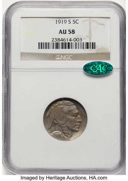 1919-S 5c MS thumbnail 4