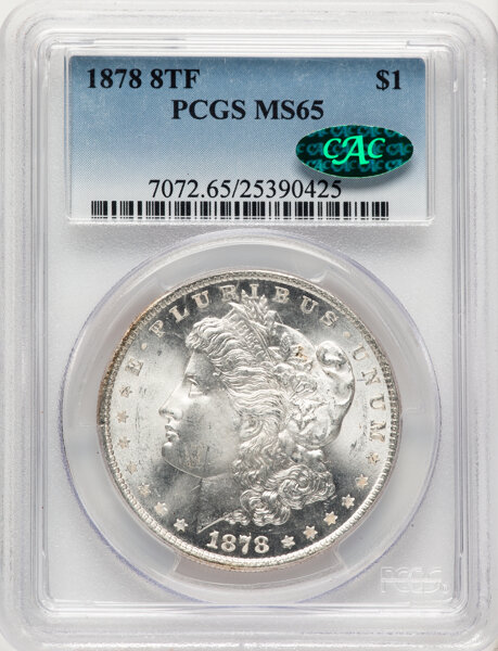 1878 8TF $1  Alligator Eye, VAM-14.1 MS thumbnail 2