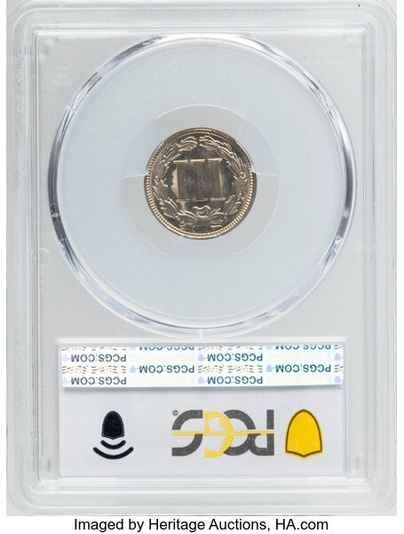 3-Cent Nickel 3cN 1865-1889 [Type] MS64 thumbnail 2