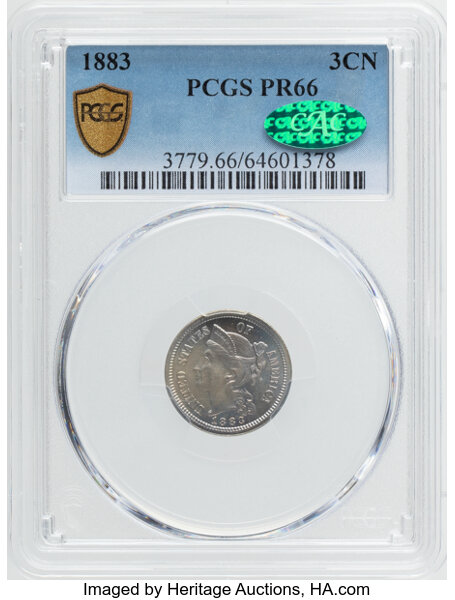 1883 3cN PR66 CAC thumbnail 4