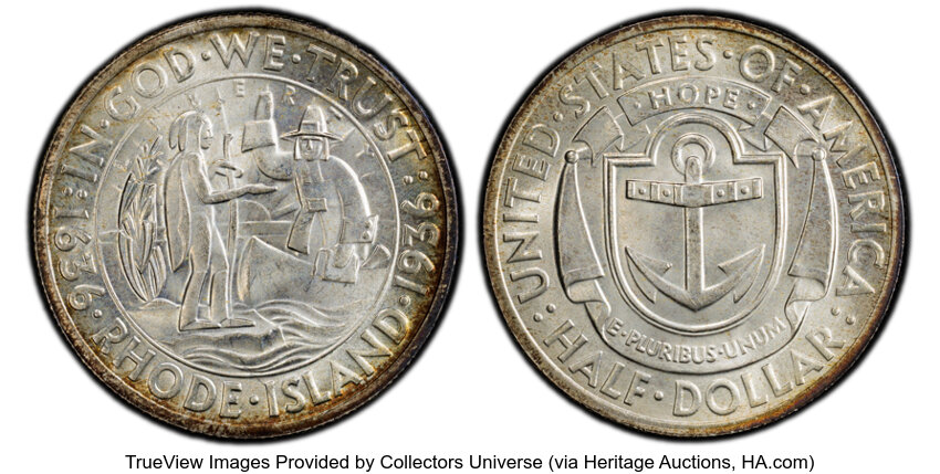 1936 50c Rhode Island MS thumbnail 3