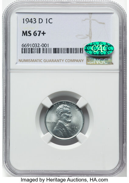 1943-D 1c Steel MS thumbnail 4