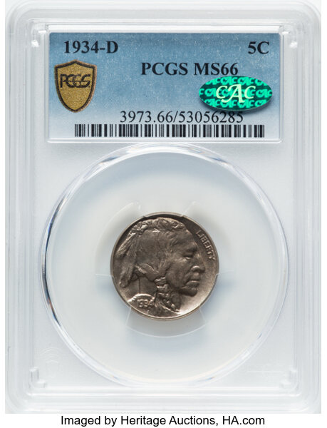 1934-D 5c MS66 thumbnail 8