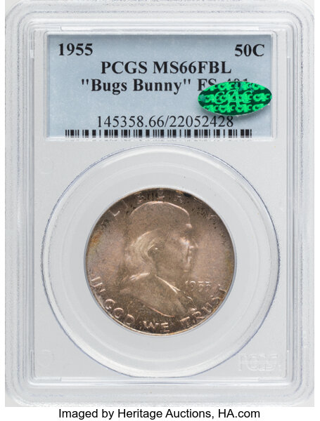 1955 50c MS FBL MS66 FBL thumbnail 8